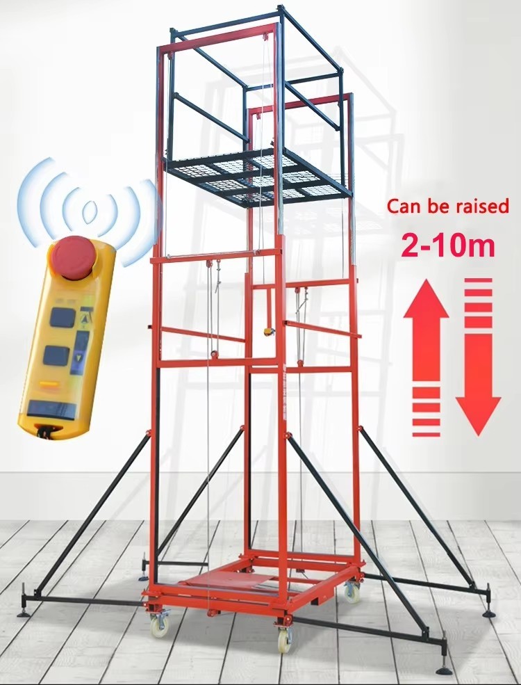 500kg 3m mobile mini cargo lift elevator warehouse home portable steel lift aerial work platform goods and man