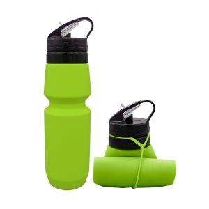Wholesale Height 27cm Leakproof Collapsible Drink Bottle 175g Silicone Foldable Water Bottle from china suppliers