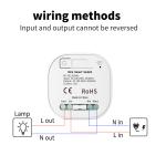 White Zigbee Smart Switch 86*86*40mm AC 100-240V Homekit Thread Light Switch