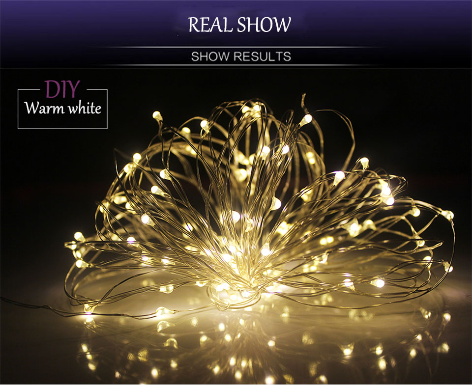 2M 5M 10M Led string light Waterproof battery fairy lights outdoor lamps for Christmas party wedding Decoration Twinkle
