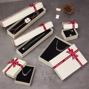 Wholesale Customized Cardboard Paper Packaging Gift Jewelry Box with Foam Insert and 100% Recycled Material Paper from china suppliers
