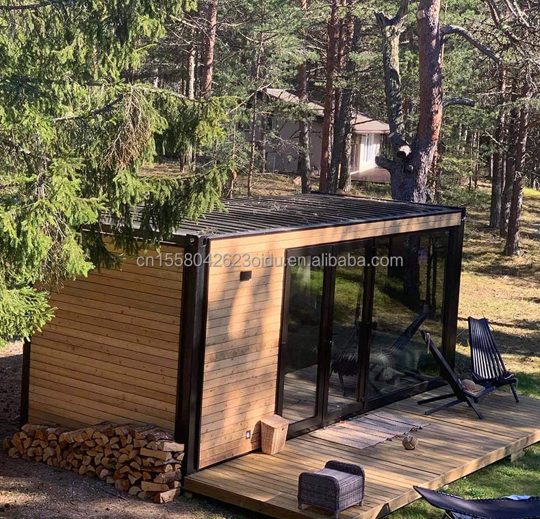 Flat Pack Container Coffee House Luxary Style Wooden Studio Flat Packaging for 20ft Garden Hotel Mobile House