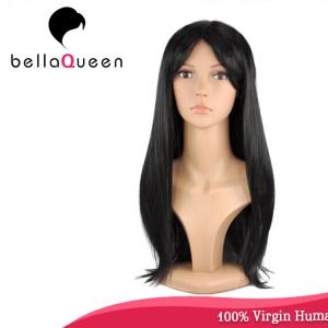 Wholesale Hand Tied Straight 7A Virgin Human Hair Lace Wigs Hair Natural Color from china suppliers