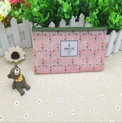 Cute Printing Transparent Zipper Bag Plastic Zipper Pouch With Slide Lock