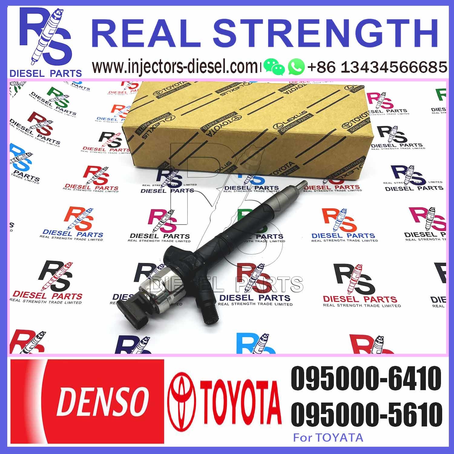 New Diesel Fuel Injector 095000-7660 095000-7670, 095000-6410, 095000-6960, 23670-0R190, 23670-0R140 23670-0R030