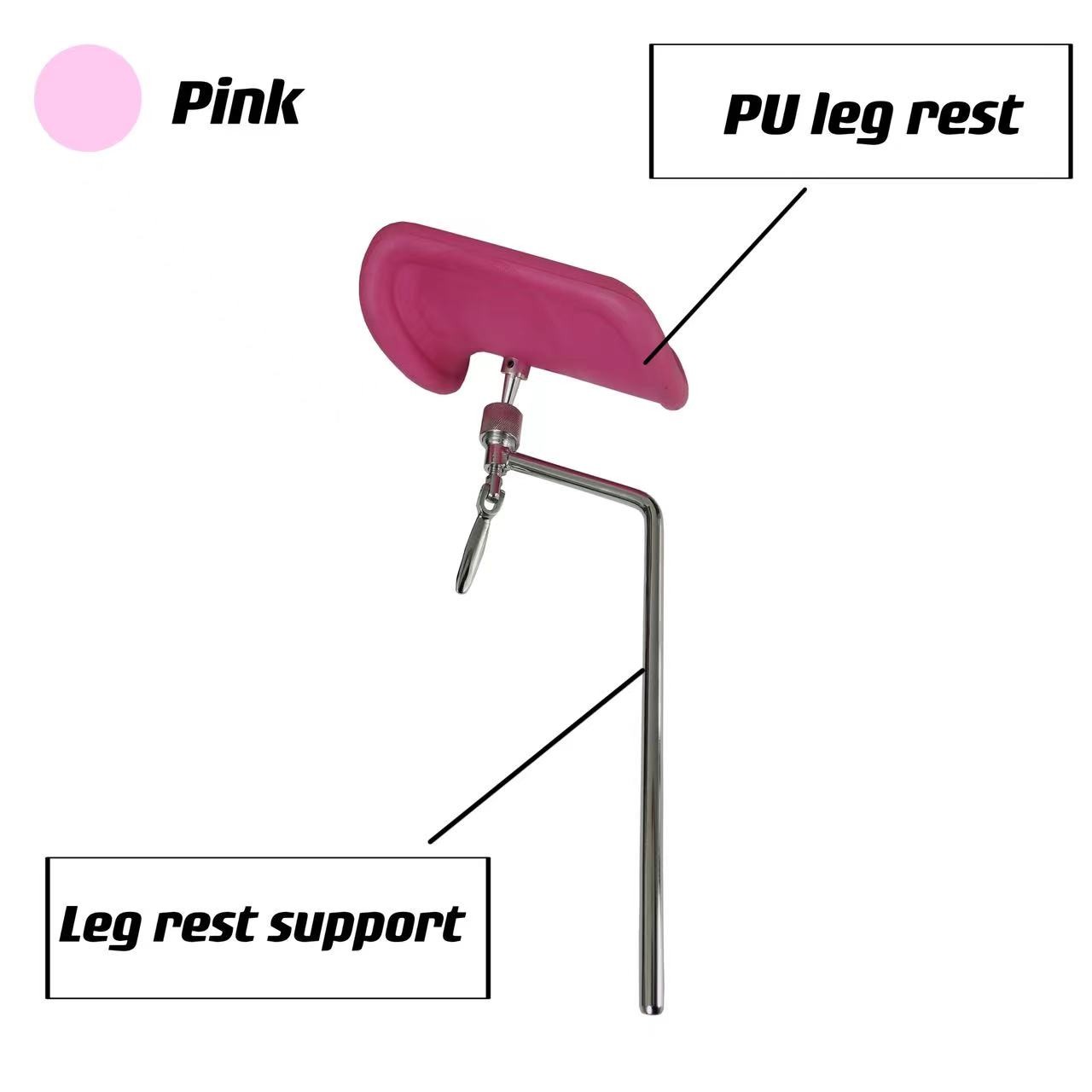Hospital operating table accessory stainless steel leg holder