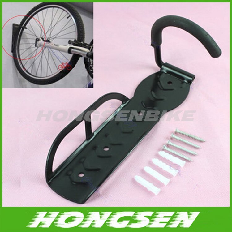 Fixed on wall mountain bike display hook