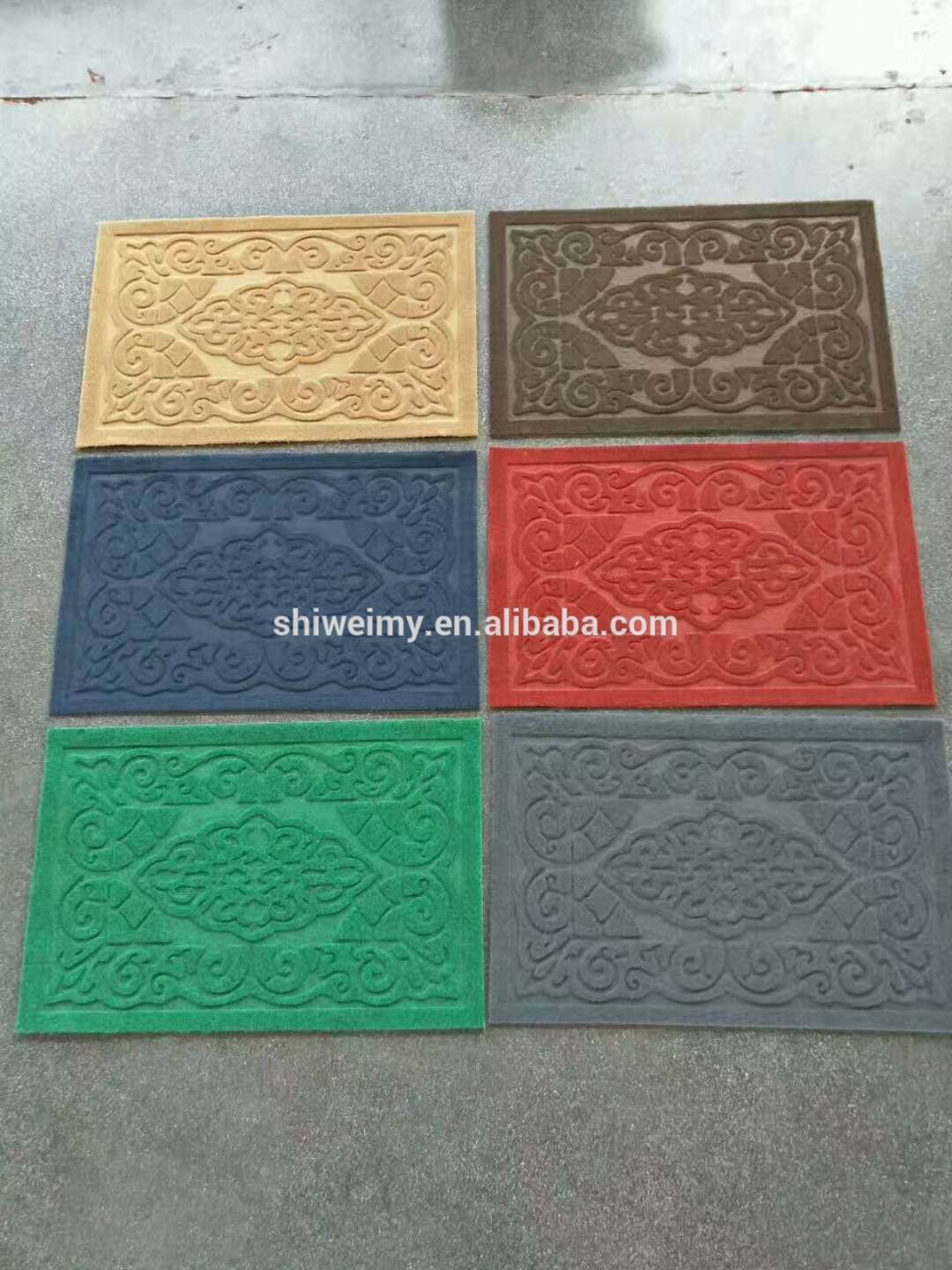 PVC embossed mat Polyester embossed mat pvc mat