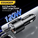ESSAGER FSJ-009 Series 120W Cell Phone Quick Car Charger Outlet