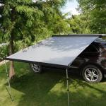 Modern Outdoor Roof Top Tent 2.5*2.5M 3D Embossed Vinyl Semi Automatic Car Side