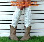 Fashion Knitted lace Boot Cotton Gaiters Warm lace boot socks buttons leg