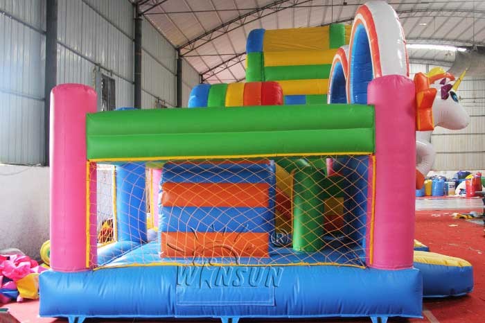 Unicorn Magic Inflatable Bounce House PVC Material 5 X 5 X 4m CE Standard
