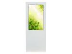 White 43" Outdoor Digital Signage Displays Waterproof LCD Standing Kiosk