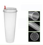 China manufacturer custom printing logo clear PP disposable plastic drink milk