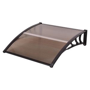 Wholesale 100x80 Polycarbonate Door Awnings Household Application Rain Cover White Holder from china suppliers