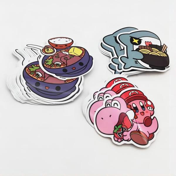 Custom Personalized Adhesive Vinyl Stickers Individual Die Cut Label For