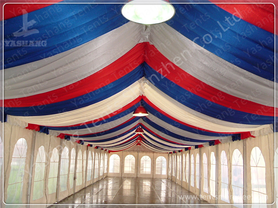 Polygon Transparent Glass Wall wedding canopy tent high peak Aluminum Frame