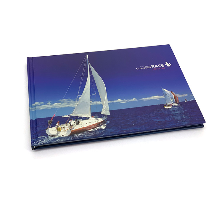 Landscape Custom Hardcover Book Printing Self Publish With Logo Embossing