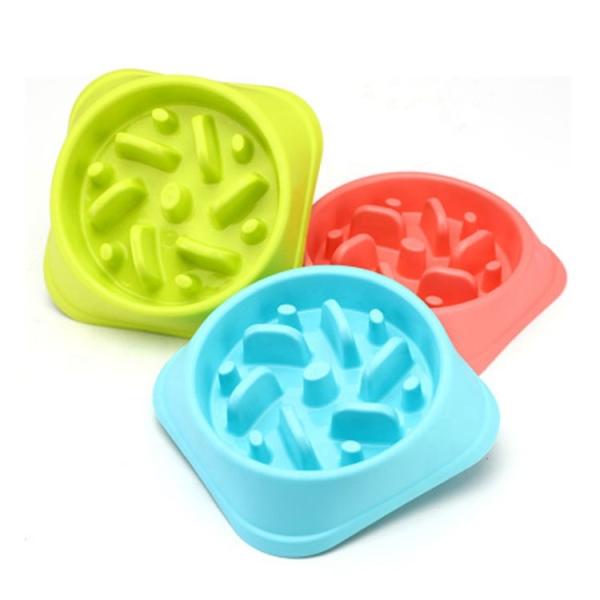 Non Skid Slow Feeder Dog Bowl , Slow Eating Cat Bowl Anti - Tumble Size 20 * 4