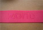 Pink Jjacquard Elastic Band , Clothes Sewing Webbing Straps Colorful