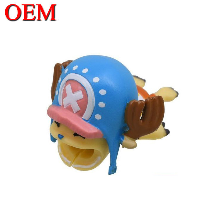 Factory Custom OEM Cute 3D Mini Figure Anime Phone Cable Bite Toy custom plastic pvc vinyl toys