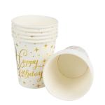 Gold Dots Paper Disposable Party Supplies Paper Cups Plates Tablewares Supplies