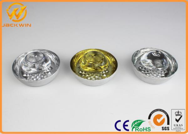 High Brightness 360 Degree Reflective Road Studs , Round Glass Cat Eyes Road