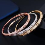 Fashion Bracelet Ladies Silver Color Cubic Zirconia Bangle Royal Tennis