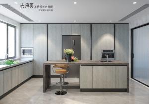 Wholesale Fadior Cement Gray Elegance Premium Stainless Steel Kitchen Cabinets With Timeless Modern Design from china suppliers