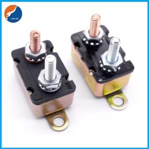 Wholesale 12V / 28VDC 50 Amp Automotive Circuit Breaker Auto Reset Metal Cabinet Stud from china suppliers