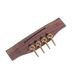 Ogdni Acoustic Guitar Bridge For Ukulele And Bass Guitar With 4 Pins