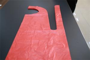Wholesale Red Waterproof Disposable PE Apron Medical / Food Industry Protection from china suppliers