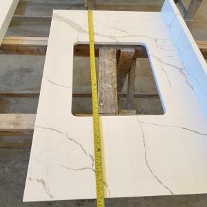 Wholesale Seamless Miter Edge Marble Granite Kitchen Countertops Honed Finish from china suppliers