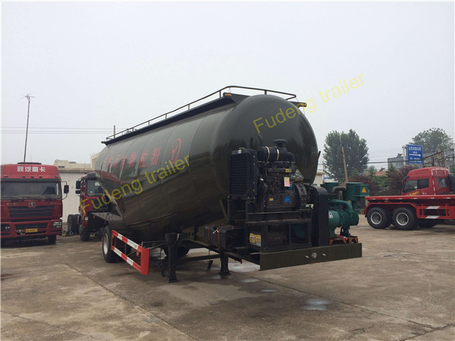 60 CBM To 80 CBM Steel Bulk Cement Tanker Trailer BPW / FUWA Axle