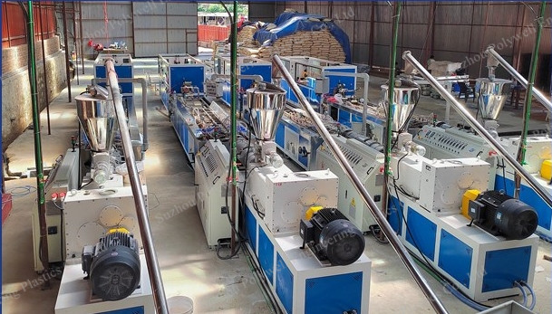 WPC Wood PVC Frame Production Line Flooring Window Door Profile Extruding Machine
