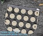 Matte Frosted PVC EVA Swimwear Clothing Zip lockk Bag, Biodegradable Cosmetic