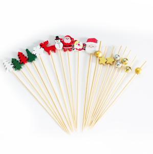 Wholesale Hot Sale Handmade Bamboo Cocktail Picks Fancy Colorful Rose Picks for Wedding from china suppliers