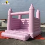 Pink Inflatable Wedding Bouncy Castle PVC Tarpaulin Adult Jumping Castle Bounce