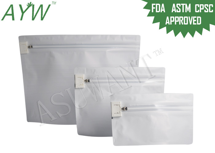 Custom Laminated Child Proof k Bag For Dispensary / Medical / Weed Packaging