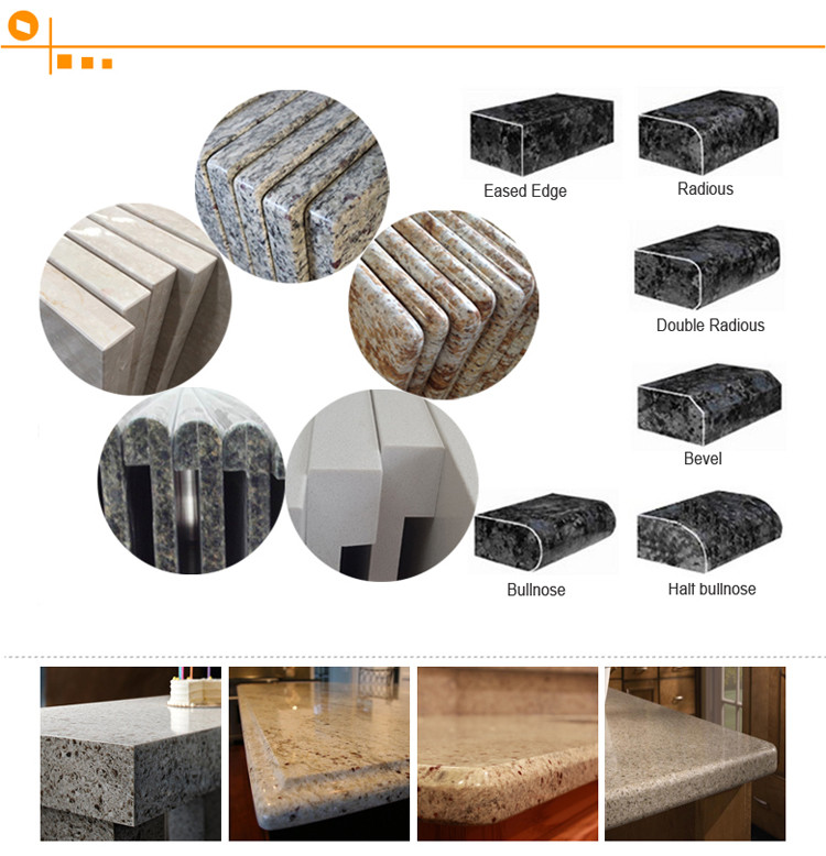 Home Bathroom 73 Inch Double Sink Vanity Top Granite Vanity Tops