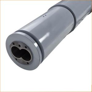 Wholesale Twin Bimetallic Screw Barrel 0.5-0.8mm For PVC Pipe Extrusion Machine from china suppliers