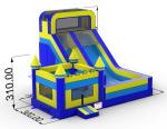 Commercial Bounce House With Slide Combo House Backyard Kids Party Inflatable