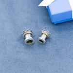 Faux Opal Stretched Ear Plugs Tunnel Earrings Flower 10mm 304 Steel
