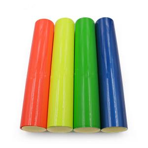 Wholesale Decorative PVC Fluorescent Color Cutting Vinyl Film 0.1mm Scratch Resistant from china suppliers