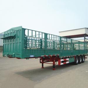 Wholesale 3 Axle 60T Gooseneck Fence Semi Trailer For Livestock from china suppliers