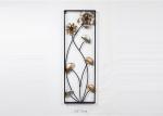 Customized Living Room Floral Bronze Wall Art Decor
