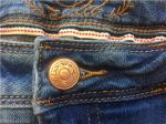 LTD Ladies Denim Jeans / Light Wash Denim Jeans With Blasting / Whisker TW76855