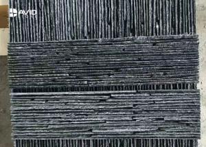 Wholesale Black Color Nature Slate Cultured Stone Wall Panels For Park / Garden / Yard from china suppliers