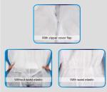 Chemical Working White PP SMS Non-toxic Medical Coverall Suit