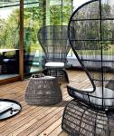 Leisure Aluminium PE Rattan Lounge chairs Outdoor Garden patio High back Sofa